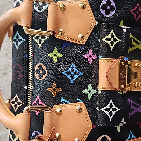 NEW Louis Vuitton Speedy 30 Multicolore Noir 100% authentic - Picture 2 of 9